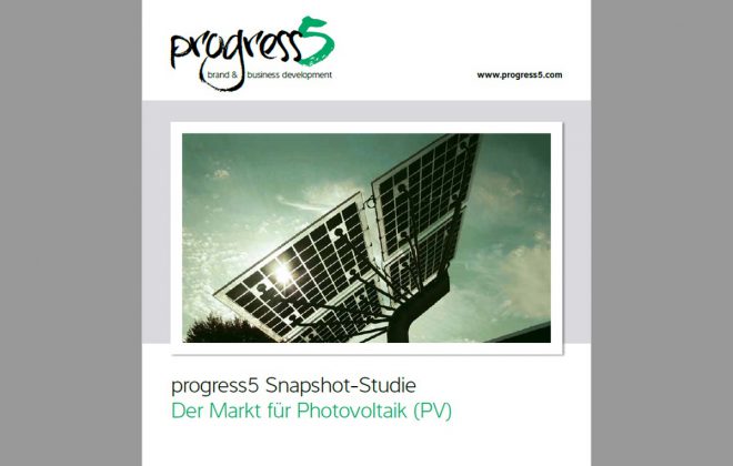 progress5 PV Snapshot-Survey: Photovoltaic market challenges. Experts and opinions on solar-energy." title="progress5 Studie: Herausforderungen im Markt für Photovoltaik (PV)